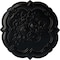 Ekena Millwork Victorian Ceiling Medallion, Hand-Painted Jet Black, 24 3/8"OD x 1"P CM24VIBLF - alternate 1